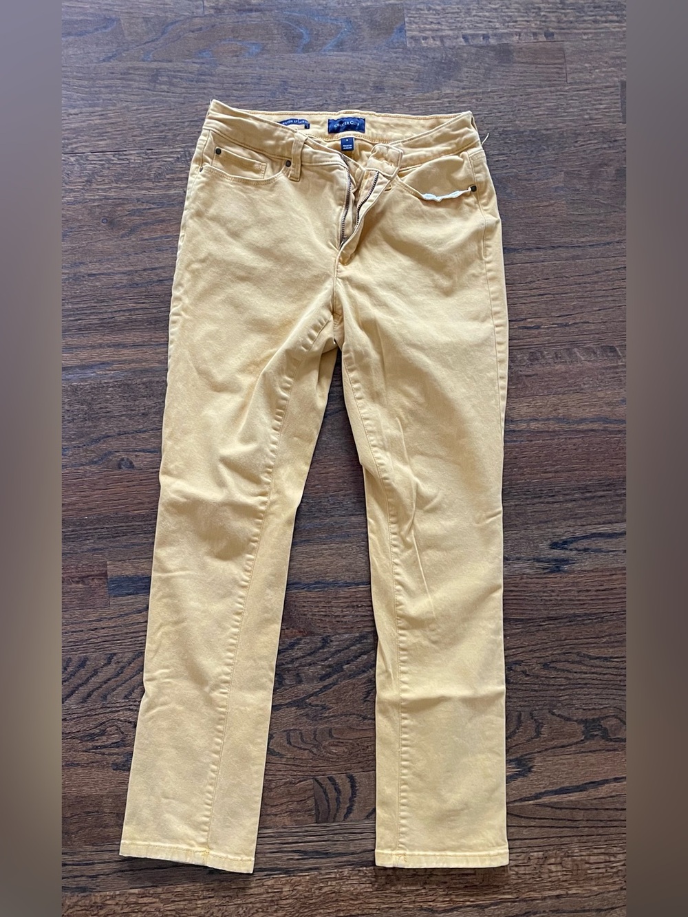 Charter Club Yellow Slim Straight Pants